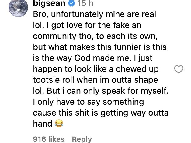 Big Sean menanggapi spekulasi bahwa dia memiliki implan ab