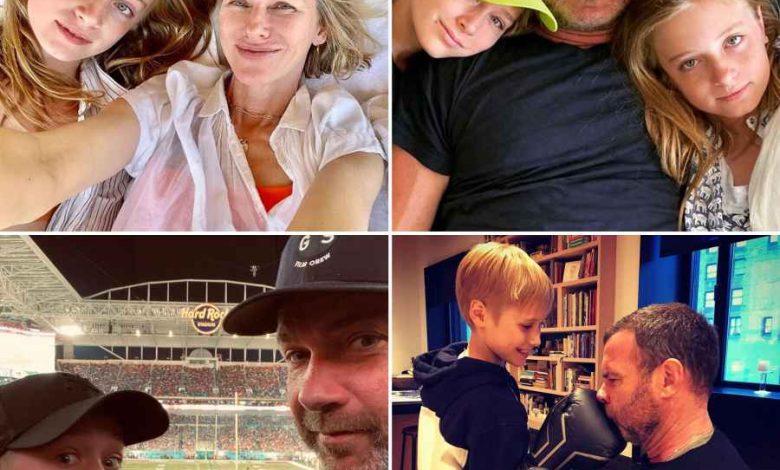 Album keluarga campuran Naomi Watts dan Ex Liev Schreiber Album keluarga campuran Naomi Watts dan Ex Liev Schreiber