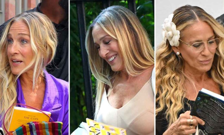 Buku Carrie Bradshaw telah terlihat membaca 'dan begitu saja' Buku Carrie Bradshaw telah terlihat membaca 'dan begitu saja'
