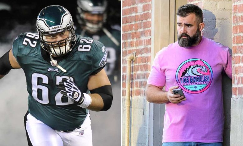 Lihat Transformasi Tubuh Jason Kelce Lihat Transformasi Tubuh Jason Kelce