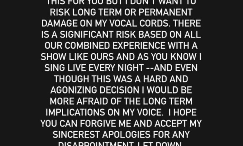 Lady Gaga Postpones Miami Concert 1 jam sebelum pertunjukan karena masalah kesehatan Lady Gaga Postpones Miami Concert 1 jam sebelum pertunjukan karena masalah kesehatan