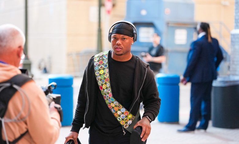 David Montgomery 'Lions menjelaskan mengapa dia tidak menonton pertunjukan babak pertama Super Bowl David Montgomery 'Lions menjelaskan mengapa dia tidak menonton pertunjukan babak pertama Super Bowl