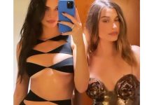 Kylie Jenner Mencerminkan Penampilan Tamu Pernikahan Kendall yang Kontroversial dalam Gaun Lateks