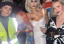 Nina Dobrev Tampak Mengolok-olok Shaun White Split Dengan Kostum Halloween